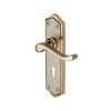 Heritage Brass Door Handle Lever Lock Buckingham Design Jupiter finish