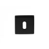 Square Standard Key Escutcheon - Black