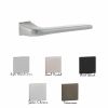 Tupai Rapido 5S Line Canha Lever Door Handle on Concealed Square Rose - Pearl Nickel