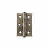 Atlantic CE Fire Rated Grade 7 Ball Bearing Hinges 3" x 2" x 2mm - Antique Brass (Pair)