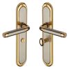 Heritage Brass Door Handle for Bathroom Saturn Long Design Jupiter finish