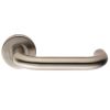 Safety Lever On Sprung Rose - Satin Stainless Steel