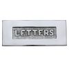 Heritage Brass Embossed Letterplate Polished Chrome finish