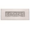 Heritage Brass Embossed Letterplate Satin Nickel finish