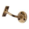 Heritage Brass Handrail Bracket 3" Antique Brass finish