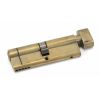 Aged Brass 45/45 5pin Euro Cylinder/Thumbturn