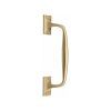 Heritage Brass Door Pull Handle Cranked Design 10" Satin Brass Finish