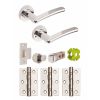 Jigtech Condor Privacy Door Pack Polished Chrome - JTB81020