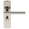 Steelworx Residential T Bar Lever On Wc Backplate - Bright Stainless Steel