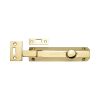 Heritage Brass Door Bolt Necked Flat 6" Polished Brass finish