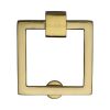 Heritage Brass Square Drop Pull Polished Brass finish