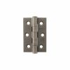Atlantic CE Fire Rated Grade 7 Ball Bearing Hinges 3" x 2" x 2mm - Distressed Silver (Pair)