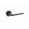 CleanTouch Anti-Bac Forme Milly Lever Door Handle on Minimal Round Rose - Matt Black