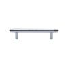 Heritage Brass Cabinet Pull Contour Design 96mm CTC Polished Chrome finish