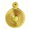 Queen Anne Covered Escutcheon - Polished Brass