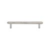 Heritage Brass Cabinet Pull Stepped Design 128mm CTC Polished Nickel finish