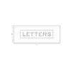 6355 Engraved Letter Plate