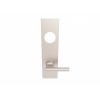 174 X 45 X 8mm Steelworx Square Backplates -  Bathroom (78mm c/c) + Large Indicator & Turn - Satin Stainless Steel
