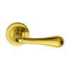 Astro Lever On Round Rose  - Polished Brass