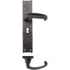 FF511 Traditional Lever on Lock Long Backplate - 10"