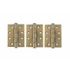 Atlantic Ball Bearing Hinges Grade 13 Fire Rated 4" x 3" x 3mm - Antique Brass (Set of 3)