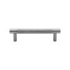 Heritage Brass Cabinet Pull Partial Knurl Design 96mm CTC Polished Nickel finish