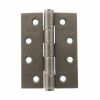 Atlantic Ball Bearing Hinges Grade 13 Fire Rated 4" x 3" x 3mm - Distressed Silver (Pair)