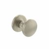 Millhouse Brass Edison Solid Brass Domed Mortice Door Knob on Concealed Fix Rose - Satin Nickel