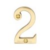 Heritage Brass Numeral 2 Face Fix 51mm (2") Satin Brass finish