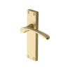 Heritage Brass Door Handle Lever Latch Sophia Design Satin Brass finish