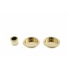 AGB Round Sliding Door Flush Pull - Polished Brass