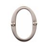 Heritage Brass Numeral 0 Face Fix 51mm (2") Satin Nickel finish