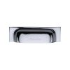 Heritage Brass Drawer Pull Military Design 96mm CTC Polished Chrome Finish