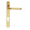 Narrow Plate With Straight Lever 92mm c/c - Polished Brass