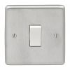 Eurolite Stainless Steel 1 Gang Switch Satin Stainless Steel