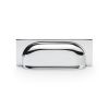 Alexander & Wilks - Quantock Cup Pull Handle - Polished Chrome - Centers 96mm