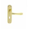 Ibra Lever On Backplate - Lock 57mm c/c - Stainless Brass