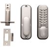 Mechanical Digital Door Lock - Silver Grey