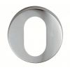 Oval Profile Escutcheon - Satin Anodised Aluminium