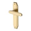 Heritage Brass Door Handle Lever Latch Astoria Design Satin Brass finish
