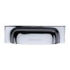 Heritage Brass Drawer Pull Military Design 152mm CTC Polished Chrome Finish