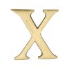 Heritage Brass Alphabet X Pin Fix 51mm (2") Satin Brass Finish