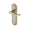 Heritage Brass Door Handle Lever Latch Buckingham Design Jupiter finish