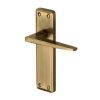 Heritage Brass Door Handle Lever Latch Kendal Design Antique Brass finish