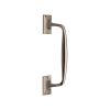 Heritage Brass Door Pull Handle Cranked Design 10" Satin Nickel Finish