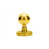 Victorian Ball Mortice Knob - Polished Brass