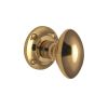 Heritage Brass Mortice Knob on Rose Suffolk Design Polished Brass finish