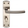 Steelworx Residential Arched Lever On Wc Backplate - Satin Stainless Steel