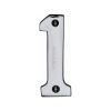 Heritage Brass Numeral 1 Face Fix 76mm (3") Polished Chrome finish