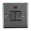 Eurolite Enhance Decorative Switched Fuse Spur With Neon Indicator Black Nickel